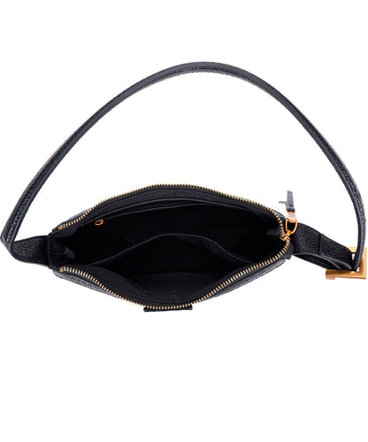 Bolsa Santa Lolla Baguete Preta Alça Fina