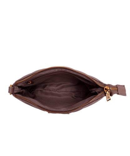 Bolsa Santa Lolla Bege Acinzentado com Alça Transversal