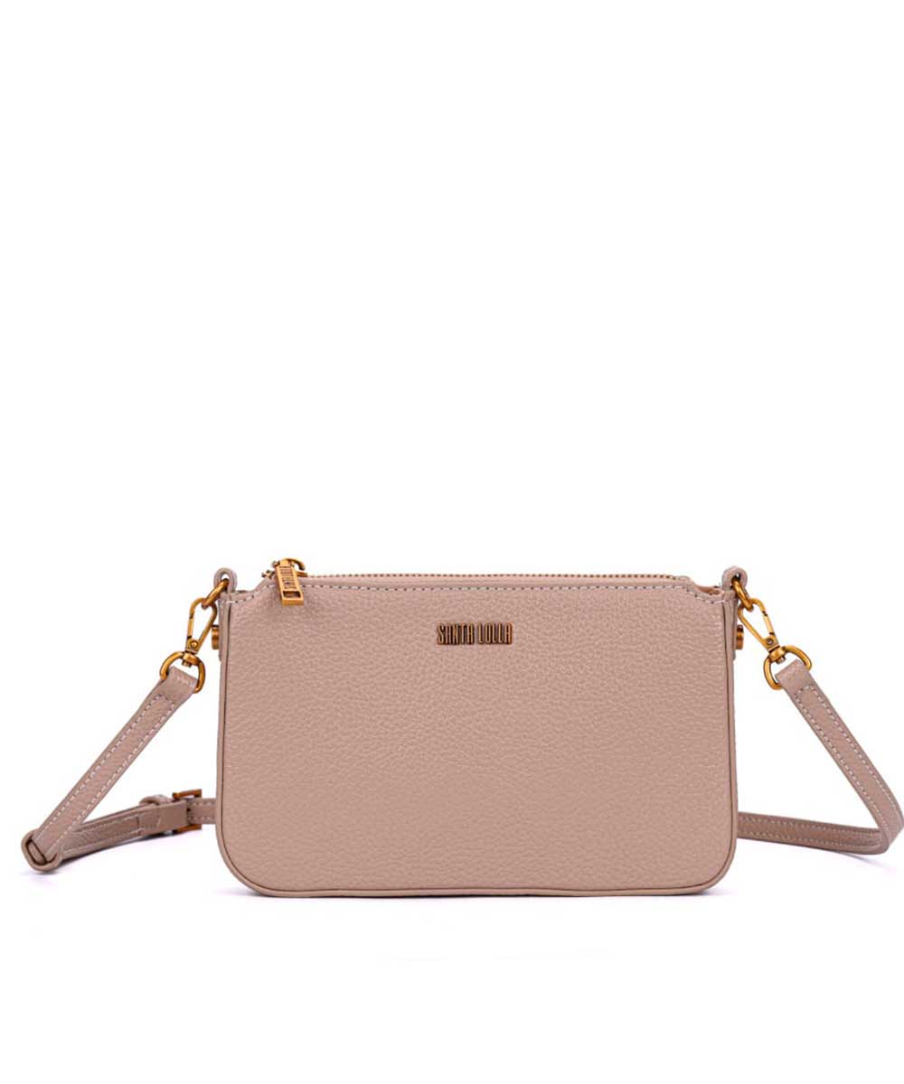 Bolsa Santa Lolla Bege Pequena Transversal