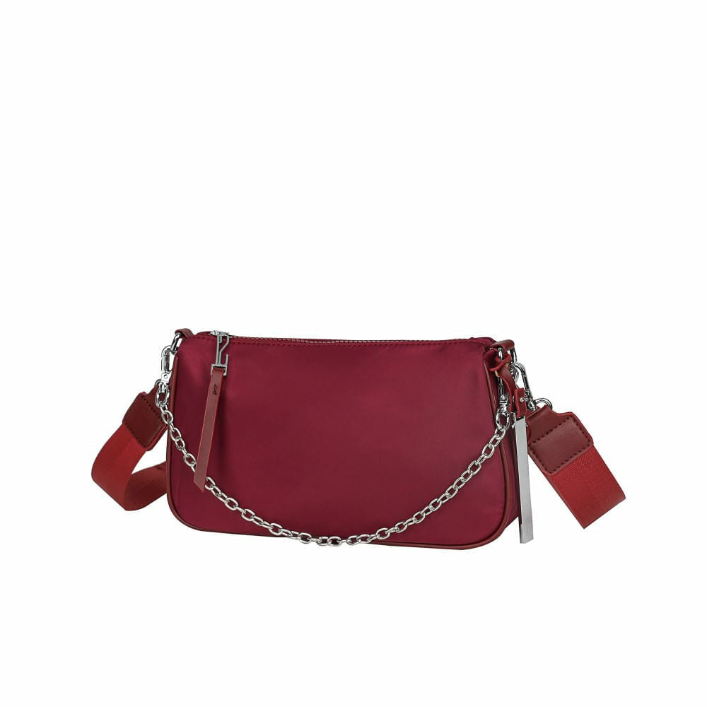 Bolsa Santa Lolla Beterraba Nylon Tiracolo