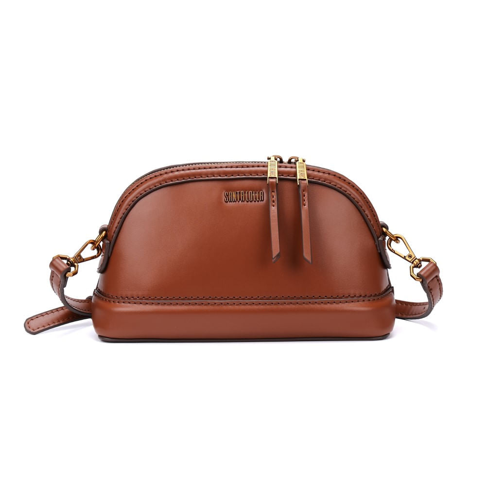 Bolsa Santa Lolla Caramelo Alça Transversal