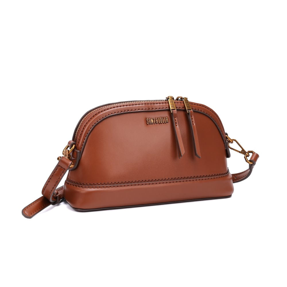 Bolsa Santa Lolla Caramelo Alça Transversal