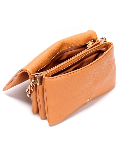 Bolsa Santa Lolla Caramelo com Alça Dupla Transversal Removível