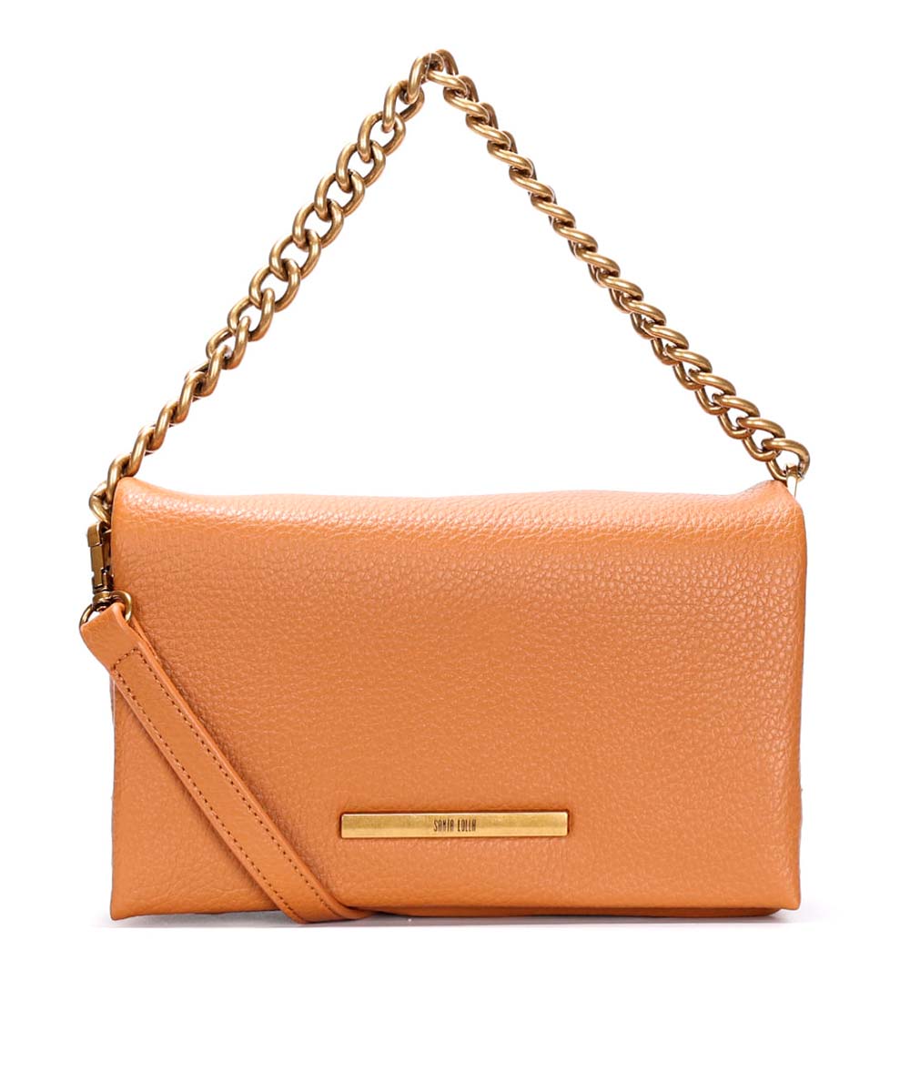 Bolsa Santa Lolla Caramelo com Alça Dupla Transversal Removível