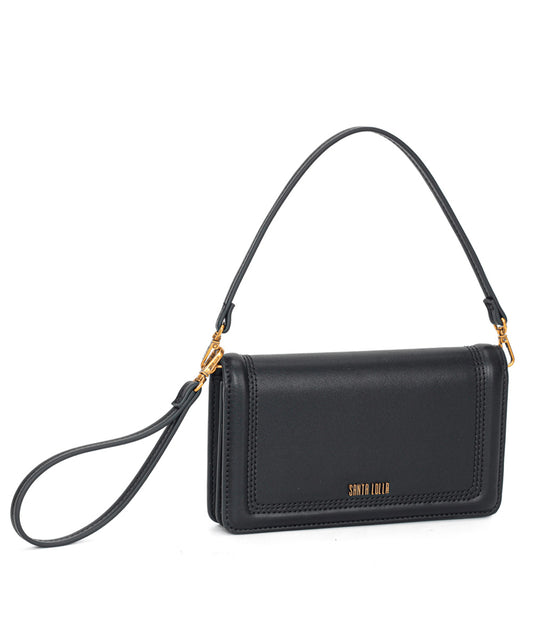 Bolsa Santa Lolla Carteira Preta Tiracolo Alça