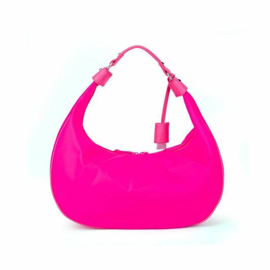 Bolsa Santa Lolla Hobo Grande Nylon Hot Pink