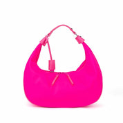 Bolsa Santa Lolla Hobo Grande Nylon Hot Pink