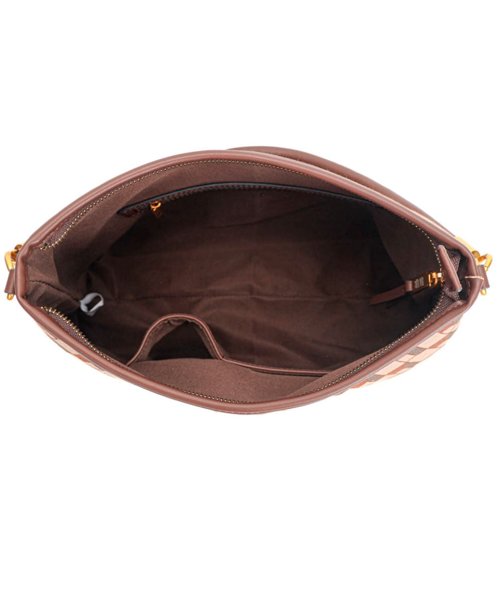 Bolsa Santa Lolla Marrom Alça Ombro