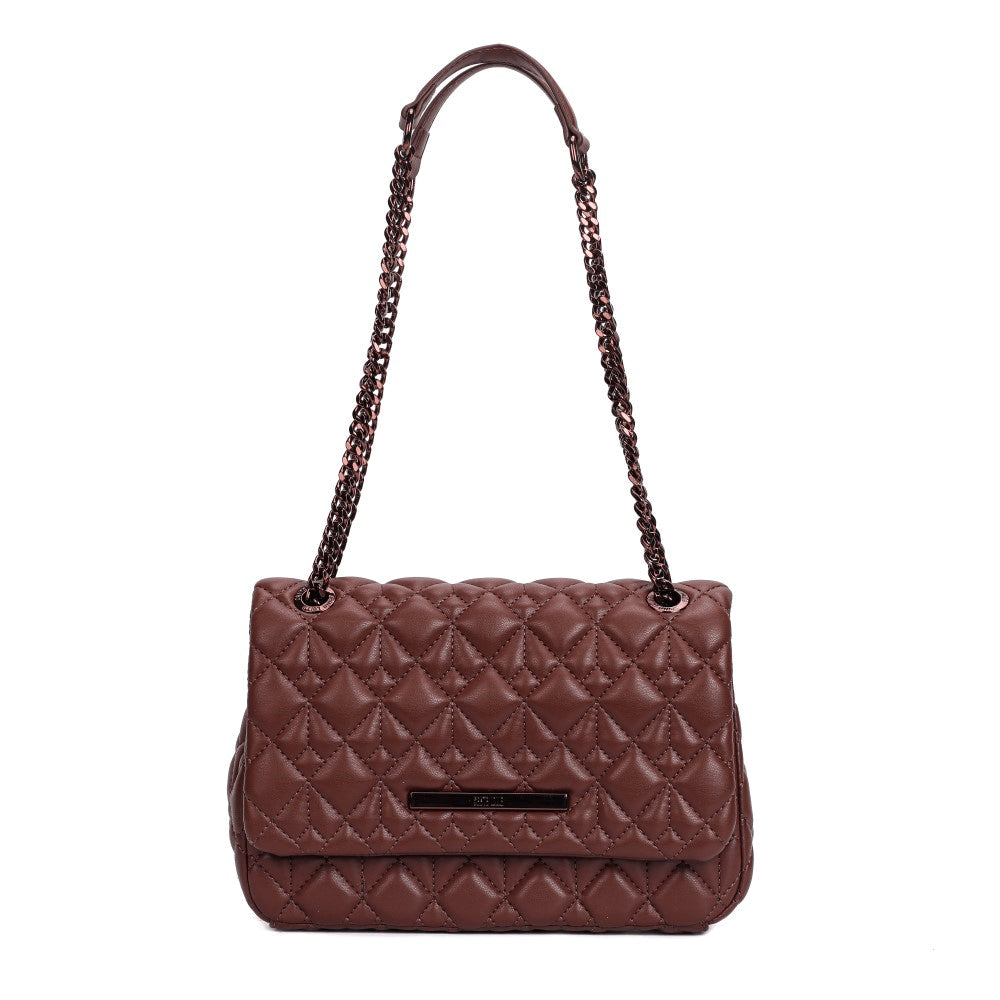 Bolsa Santa Lolla Marrom Alças Correntes