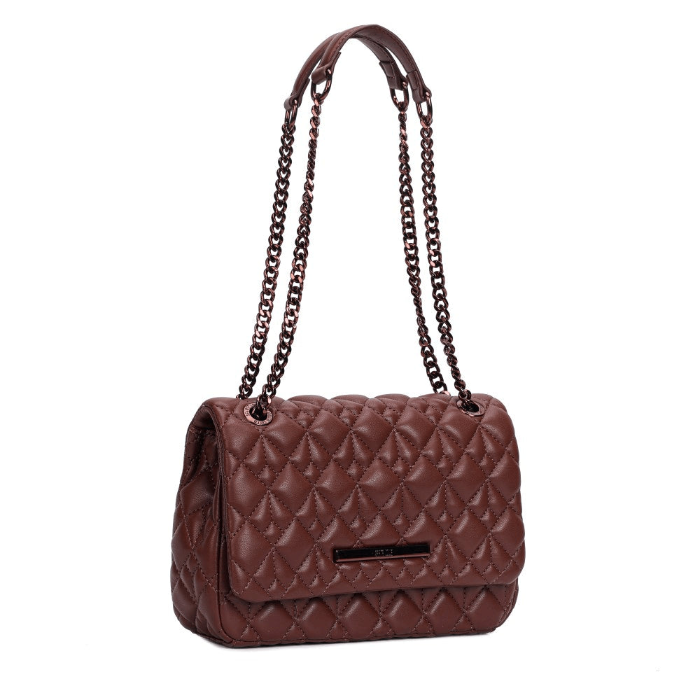 Bolsa Santa Lolla Marrom Alças Correntes