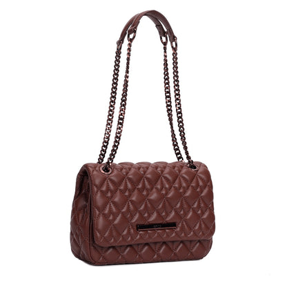 Bolsa Santa Lolla Marrom Alças Correntes