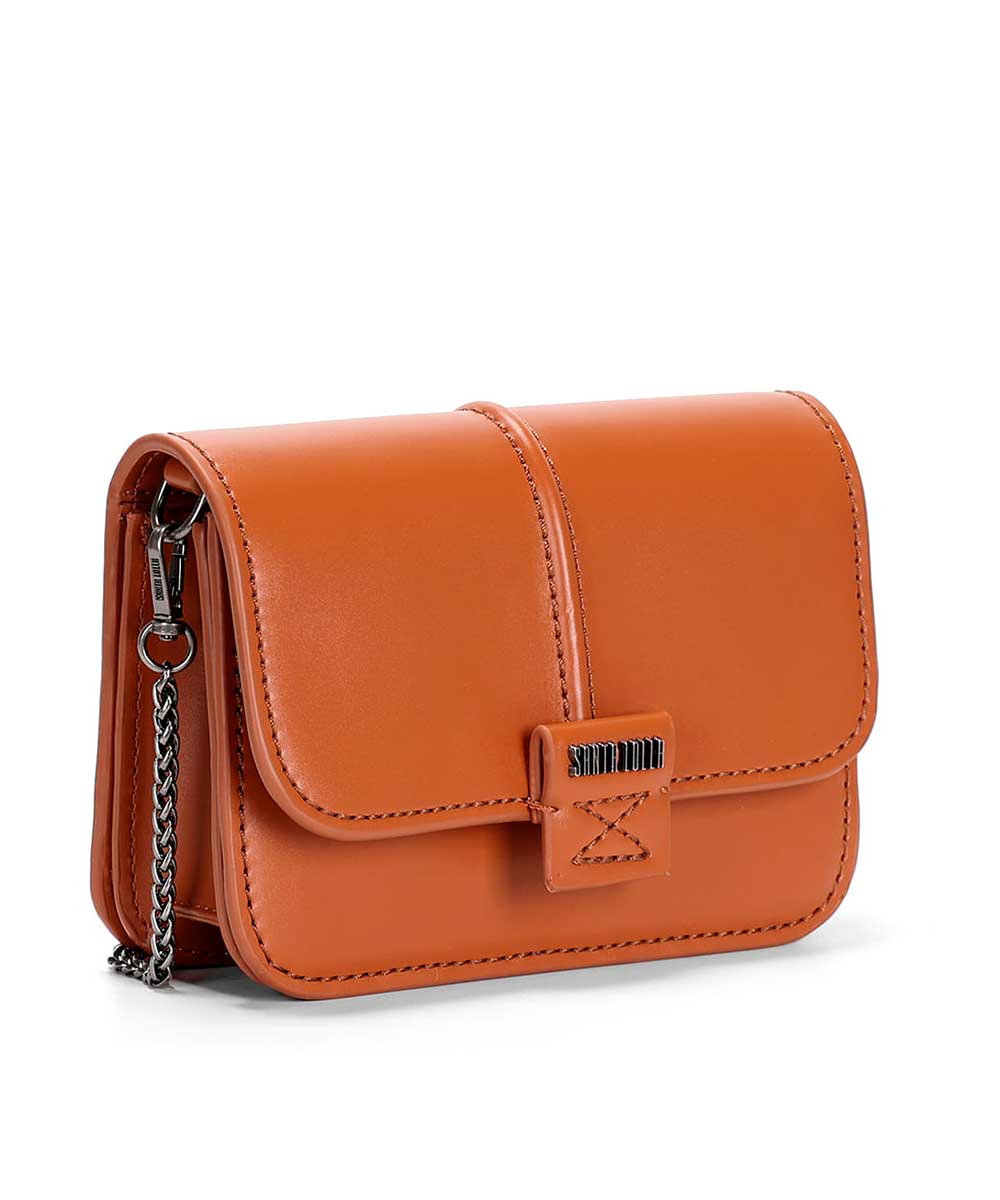 Bolsa Santa Lolla Marrom Canela Duas Alças Pequena