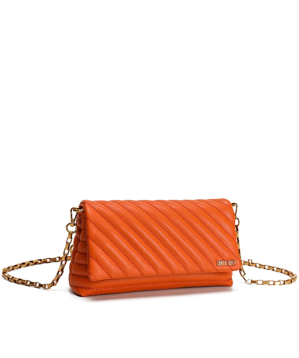 Bolsa Santa Lolla Marrom Matelassê Correntes