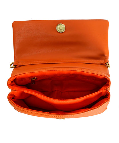 Bolsa Santa Lolla Marrom Matelassê Correntes