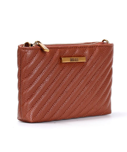 Bolsa Santa Lolla Marrom Transversal Matelassê