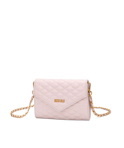 Bolsa Santa Lolla Matelassê Creme Alça Transversal