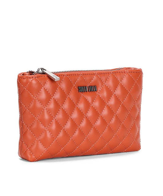 Bolsa Santa Lolla Matelassê Marrom Canela Alça Transversal