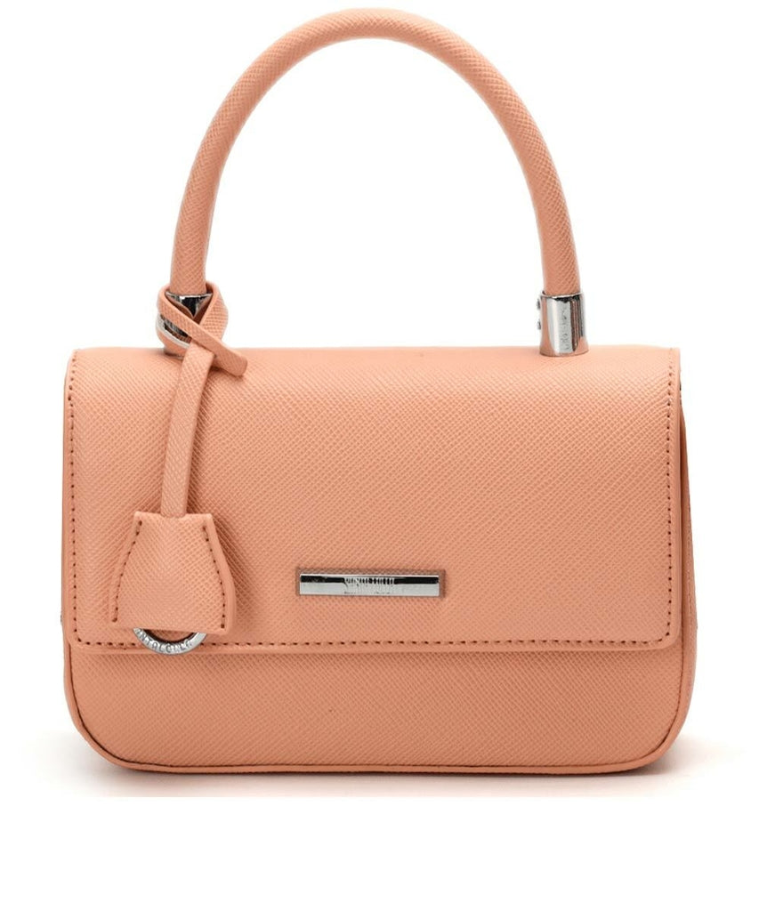 Bolsa Santa Lolla Nude Alça Transversal Corrente