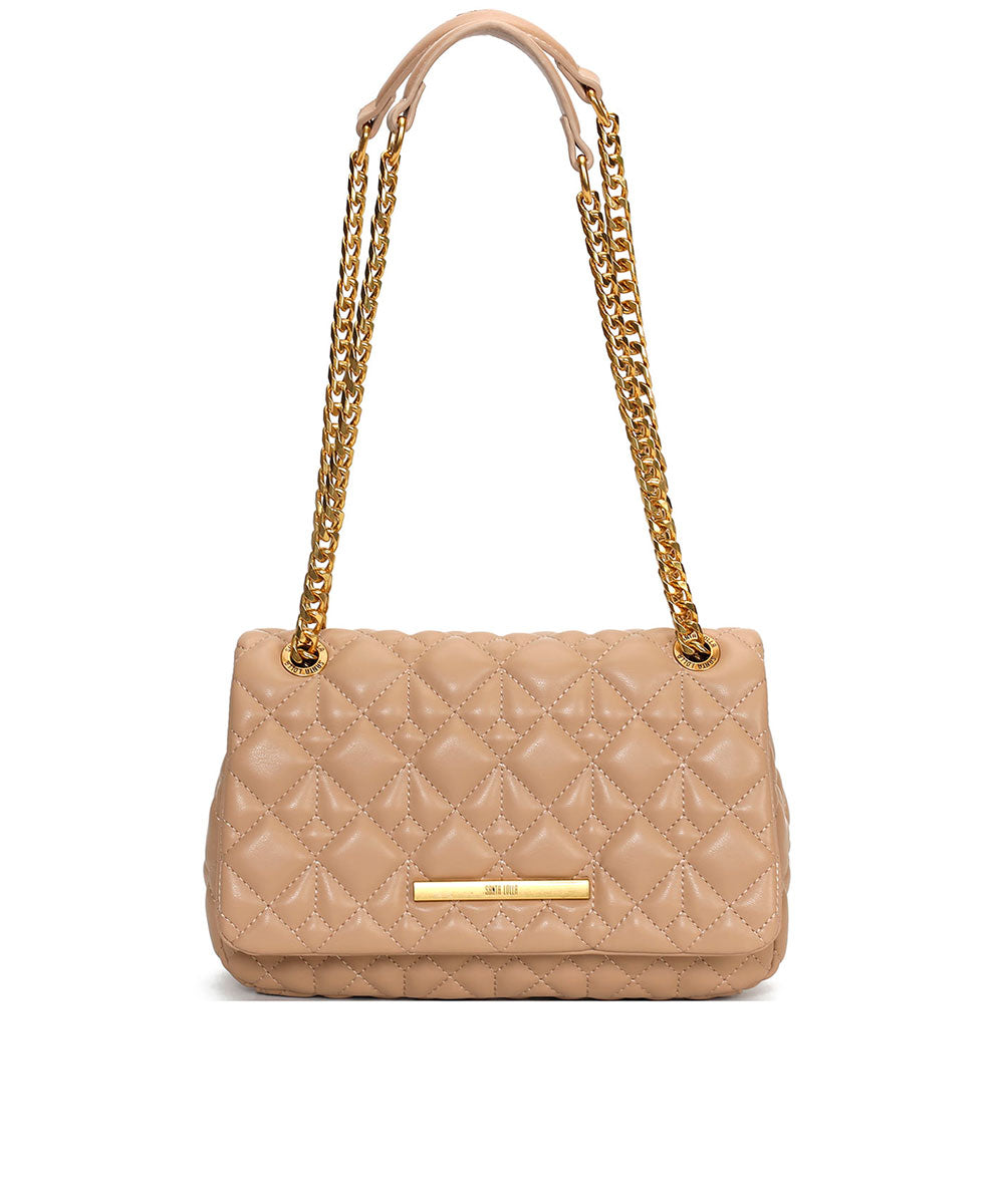 Bolsa Santa Lolla Nude Castor Correntes Matelassê