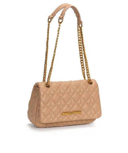 Bolsa Santa Lolla Nude Castor Correntes Matelassê