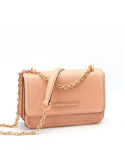 Bolsa Santa Lolla Nude Rosado Alça Transversal Corrente
