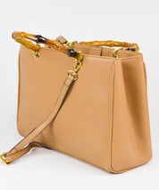 Bolsa Santa Lolla Nude Tote Alça Madeira - 0453.33BE.0088.0083