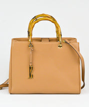 Bolsa Santa Lolla Nude Tote Alça Madeira - 0453.33BE.0088.0083