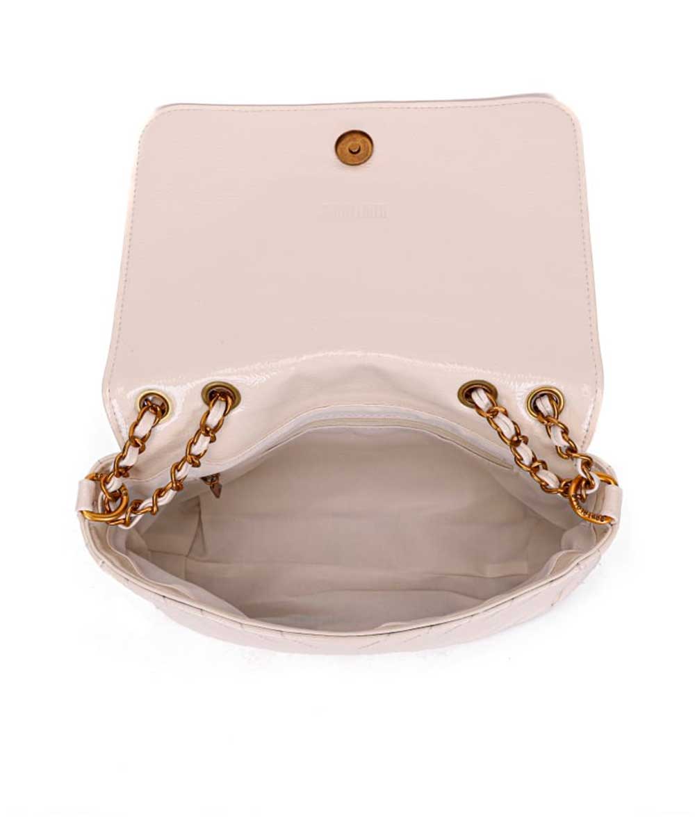 Bolsa Santa Lolla Off White Matelassê Correntes