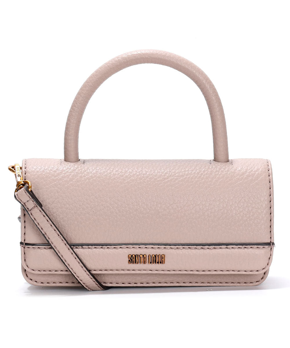 Bolsa Santa Lolla Pequena Bege Alça Transversal