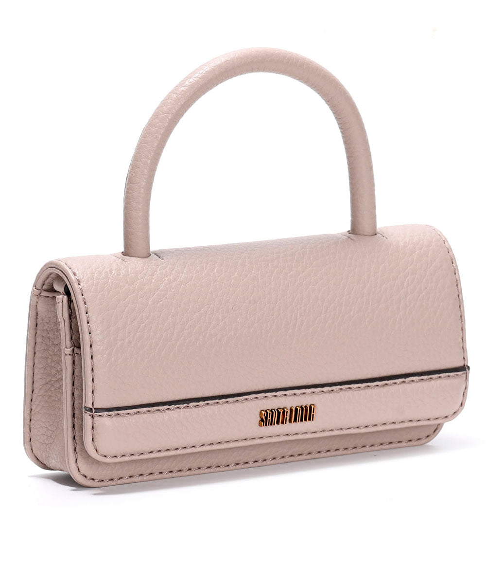 Bolsa Santa Lolla Pequena Bege Alça Transversal