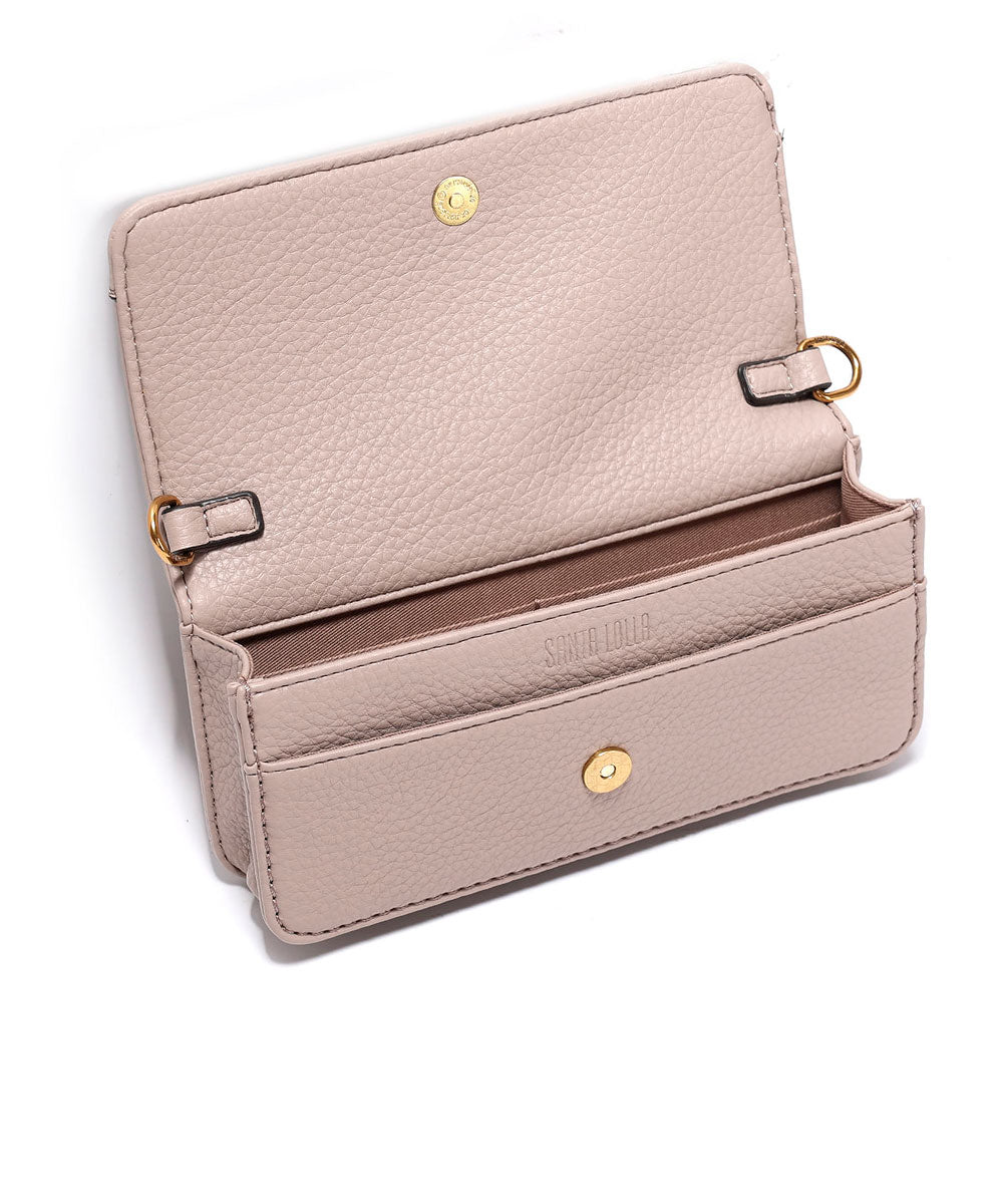 Bolsa Santa Lolla Pequena Bege Alça Transversal