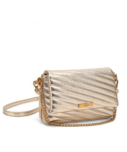 Bolsa Santa Lolla Pequena Dourada Metalizada Duas Alças