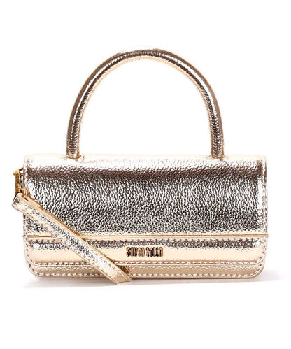 Bolsa Santa Lolla Pequena Dourada Metalizada