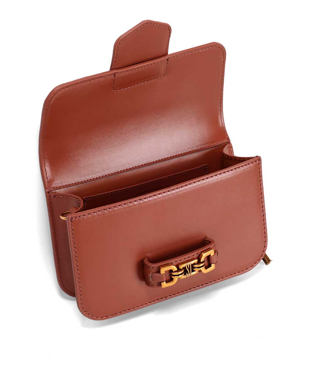 Bolsa Santa Lolla Pequena Marrom Alça de Ombro