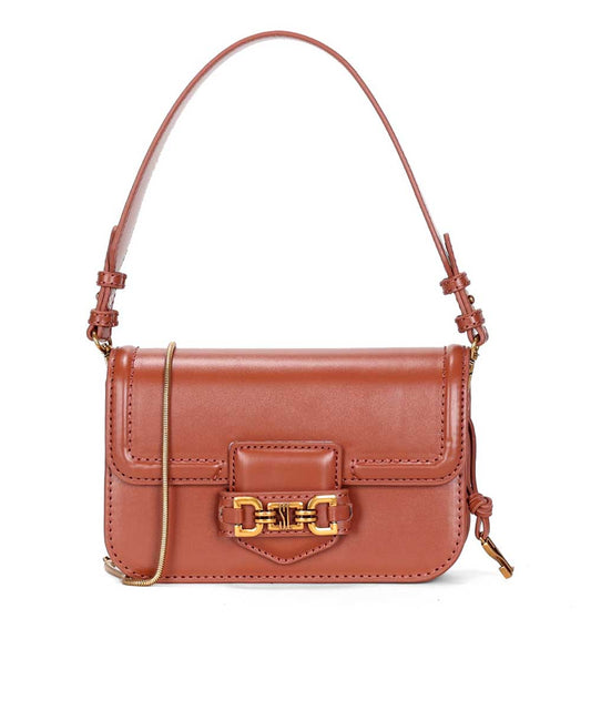 Bolsa Santa Lolla Pequena Marrom Alça de Ombro