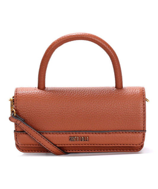 Bolsa Santa Lolla Pequena Marrom Alça Transversal