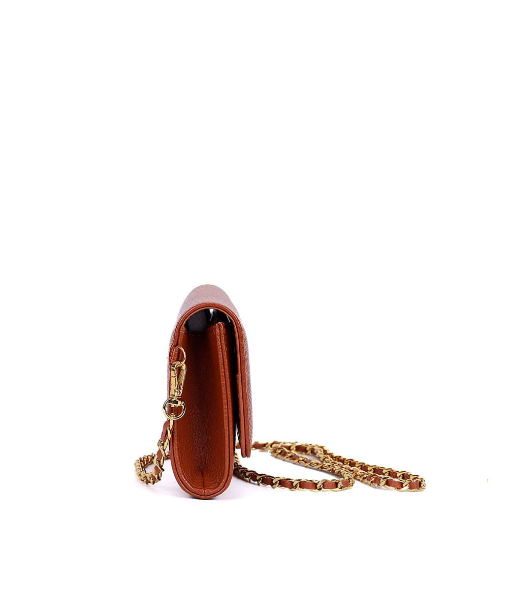 Bolsa Santa Lolla Pequena Marrom Correntes