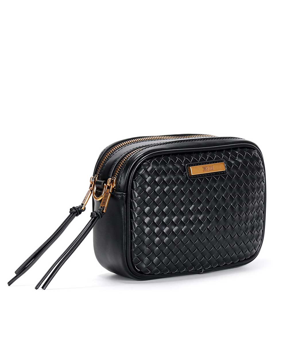 Bolsa Santa Lolla Pequena Preta Alça Transversal