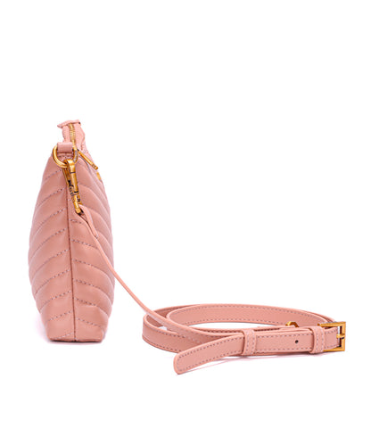 Bolsa Santa Lolla Pequena Rosa Ballet Alça Transversal