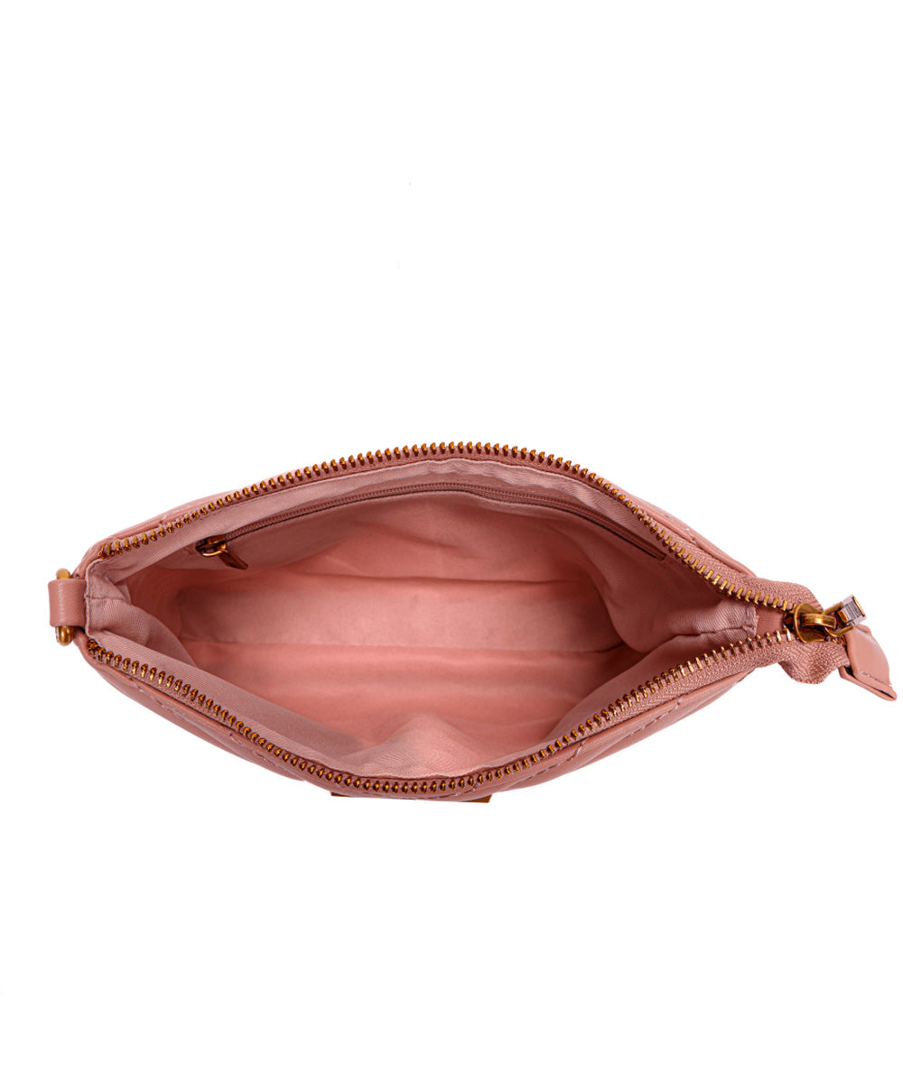Bolsa Santa Lolla Pequena Rosa Ballet Alça Transversal
