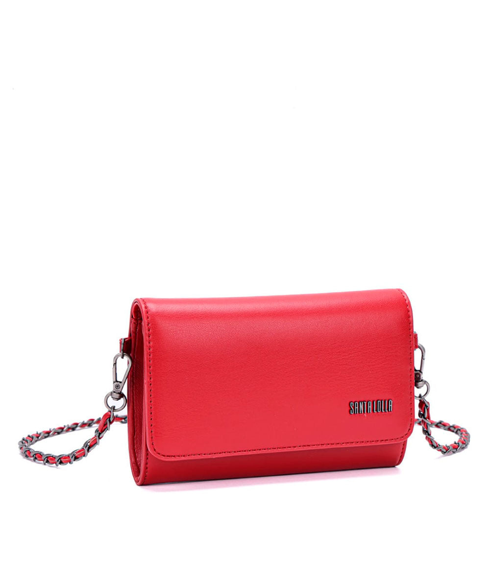 Bolsa Santa Lolla Pequena Vermelho Cherry Transversal