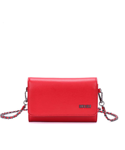 Bolsa Santa Lolla Pequena Vermelho Cherry Transversal