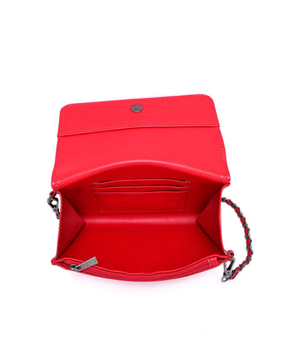 Bolsa Santa Lolla Pequena Vermelho Cherry Transversal