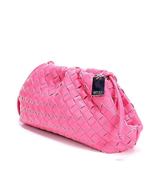 Bolsa Santa Lolla Pink Tramada Alça Tiracolo