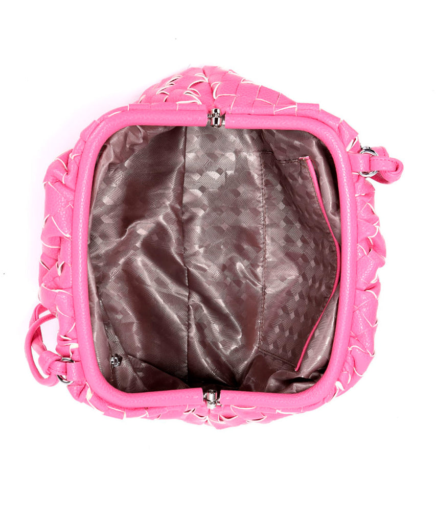 Bolsa Santa Lolla Pink Tramada Alça Tiracolo