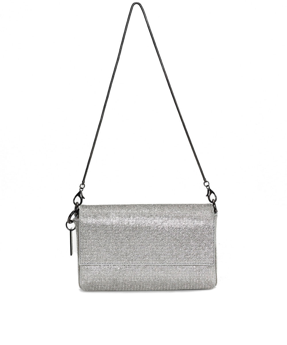 Bolsa Santa Lolla Prata Cristal Brilho