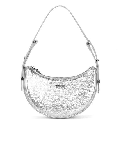 Bolsa Santa Lolla Prata Metalizado Alça De Ombro