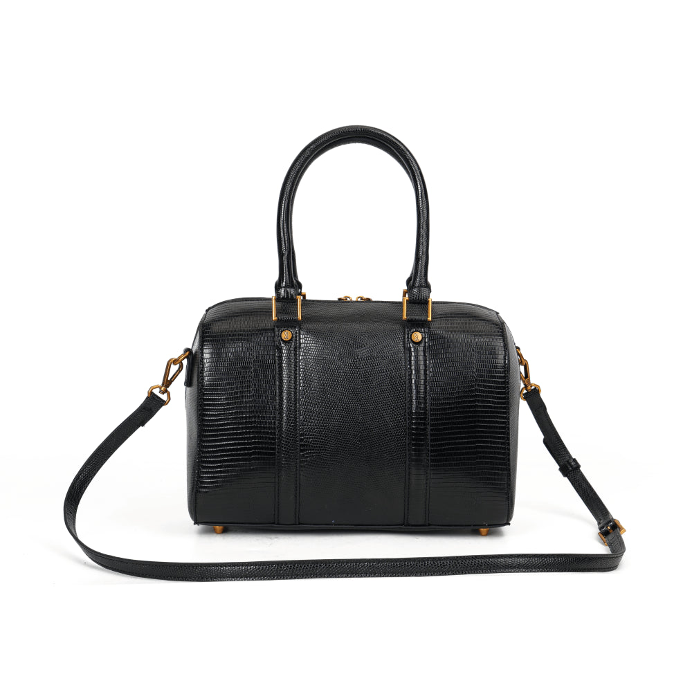 Bolsa Santa Lolla Preta Duas Alças Baú