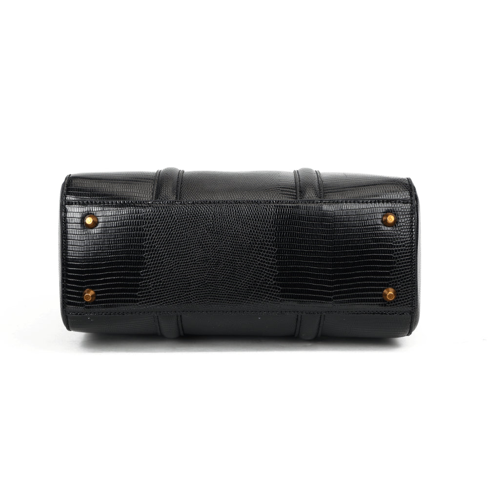 Bolsa Santa Lolla Preta Duas Alças Baú