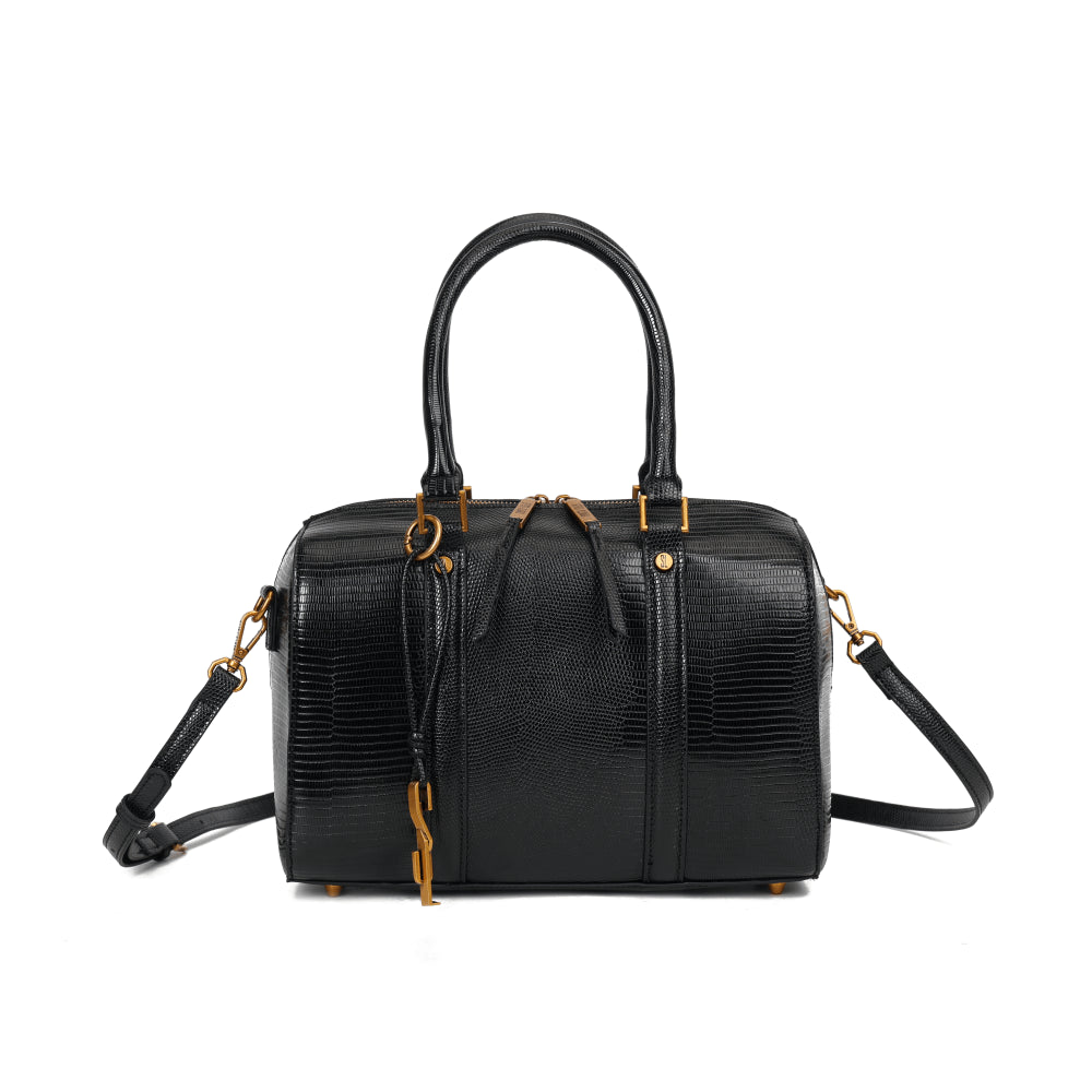 Bolsa Santa Lolla Preta Duas Alças Baú